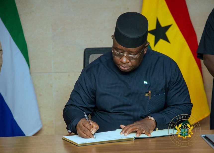 Sierra Leonean President Dr Julius Maada Bio.