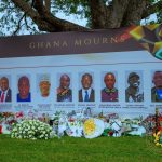 Memorial for the eight fallen Heroes in Helicopter crash in Ghana.