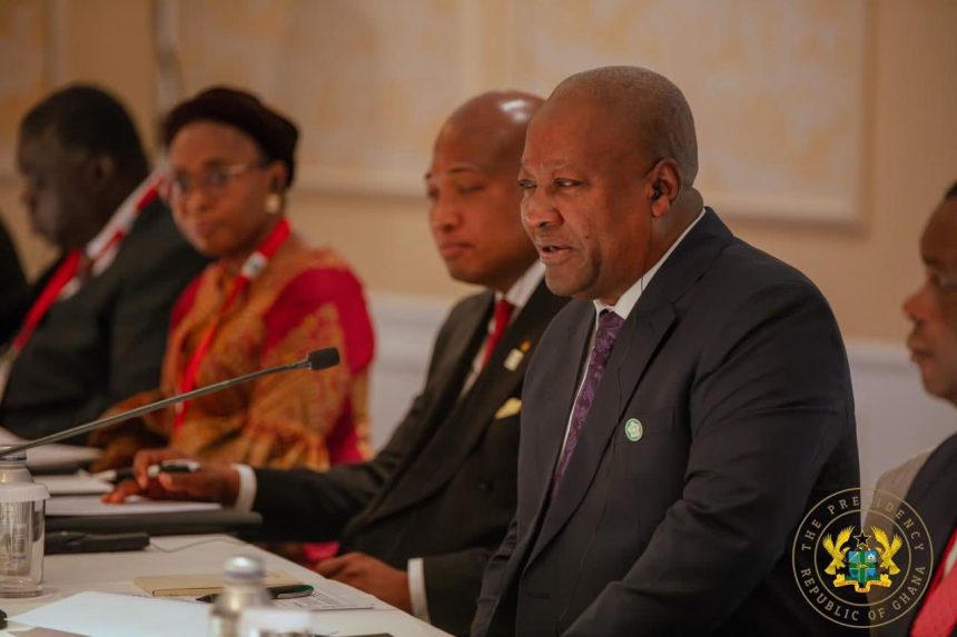 President John Mahama speaking at the Ninth Tokyo International Conference on African Development.