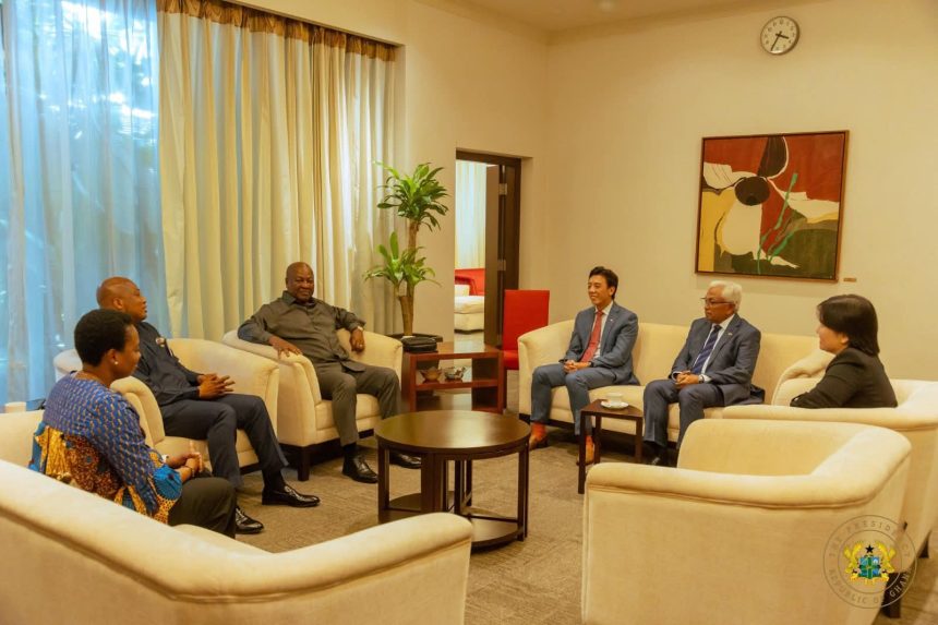 President John Mahama in Singapore