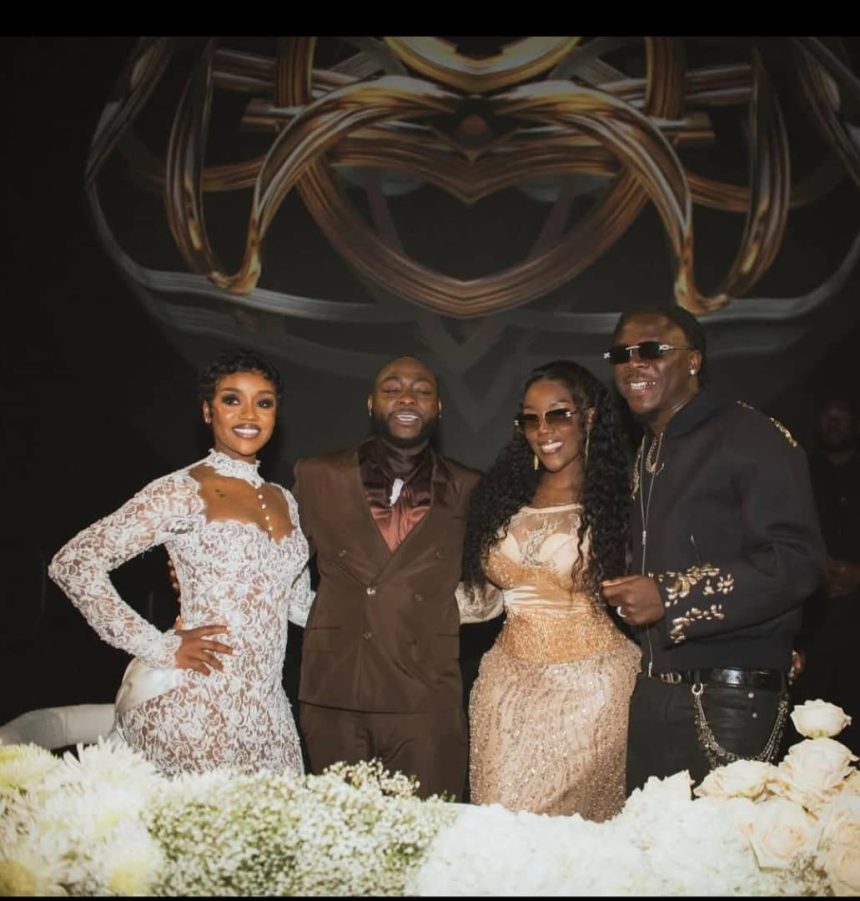 Davido and Chioma Stoneway and wife Dr. Louisa in Maimi.