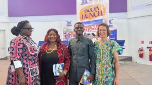 From left, Harriet Tagoe, Executive Director, Afram Publications, Rebecca Ekpe, GJA Vice President, Mr. Opoku, Inclusive Education Advocate and Margareta Ubels, Author of Suspects in the School-Secrets and Surprising Solutions.