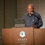 President John Dramani Mahama speaking at the TICAD conference in Yokohama, Japan.