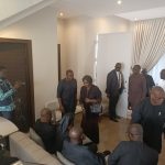 Vice President Professor Naana Jane Opoku- Agyemang visits with families of 8 fallen heroes in Helicopter accident.