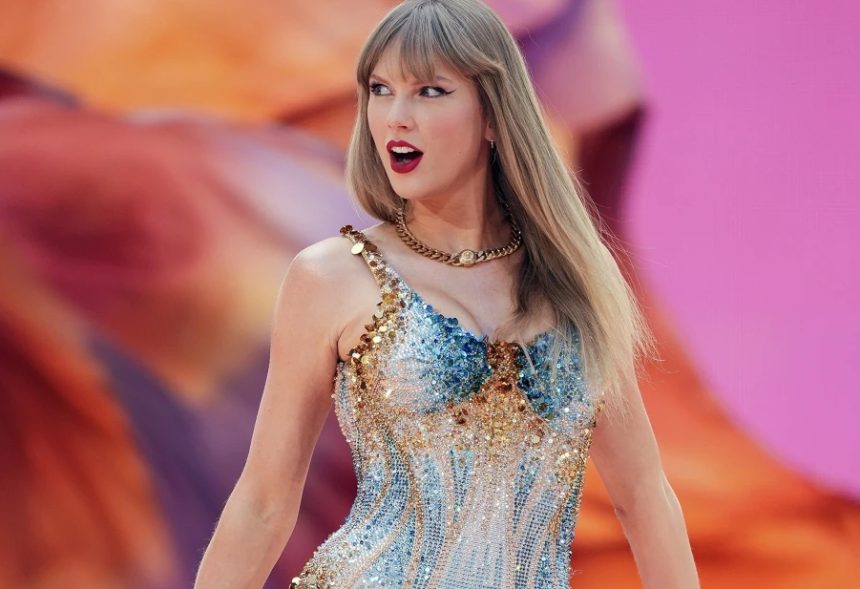 Taylor Swift performs at Wembley Stadium as part of her Eras Tour June 21, 2024, in London. (Photo by Scott A Garfitt/Invision/AP, File)