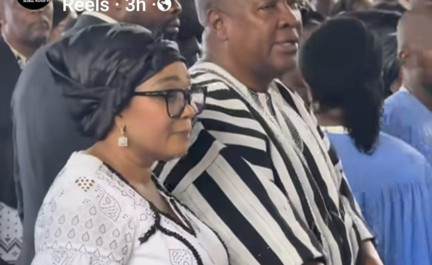 President John Mahama, Wife Lordina among dignities at Christ the King Thnksgiving Service for Late Dr. Omane Boamah.