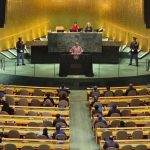 President John Dramani Mahama addressing the 80th UN General Assembly in Newyork.