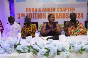 GJA Vice President with dignities at high table at the Bono Ahafo GJA Awards