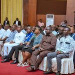 Rebecca Ekpe (Front row, third from right, at the Presidential Media Encounter at the Presidency) September 10, 2025 -Photo: ISD