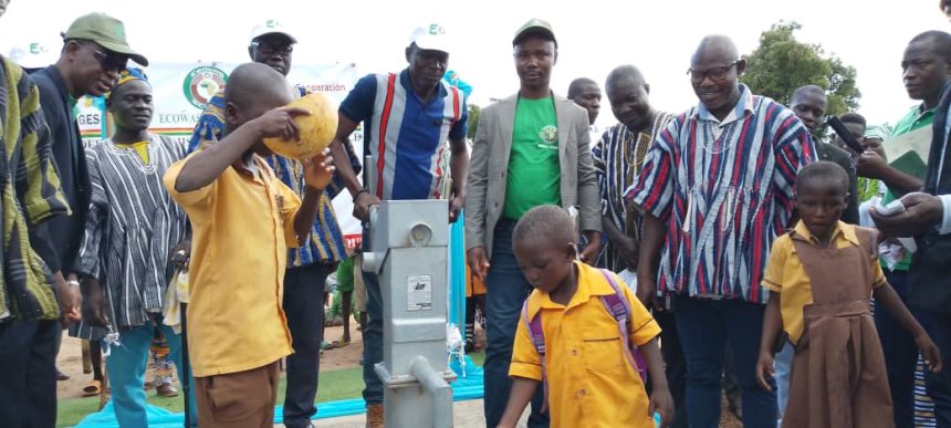 ECOWAS, through Millenium Child Support Group (MCSG), Commissions and Hands over a Water Borehole to Dakuma/Hiel Basic School in the Sissala West District, Upper West Region, Ghana