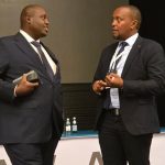 Director General of Energy and Petroleum Regulatory Authority (EPRA)  Daniel Kiptoo Bargoria (left) in engagements.