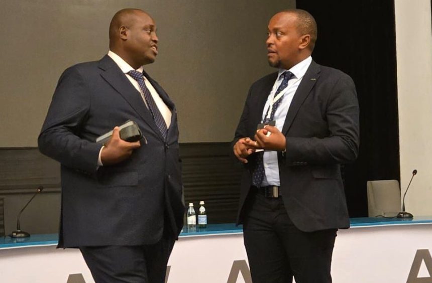 Director General of Energy and Petroleum Regulatory Authority (EPRA)  Daniel Kiptoo Bargoria (left) in engagements.