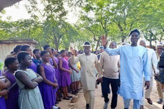 Mr Haruna Iddrisu, the Minister for Education addressing the students.