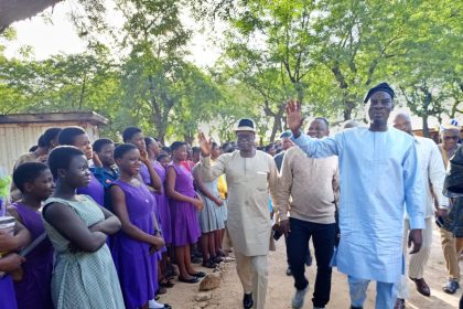 Mr Haruna Iddrisu, the Minister for Education addressing the students.