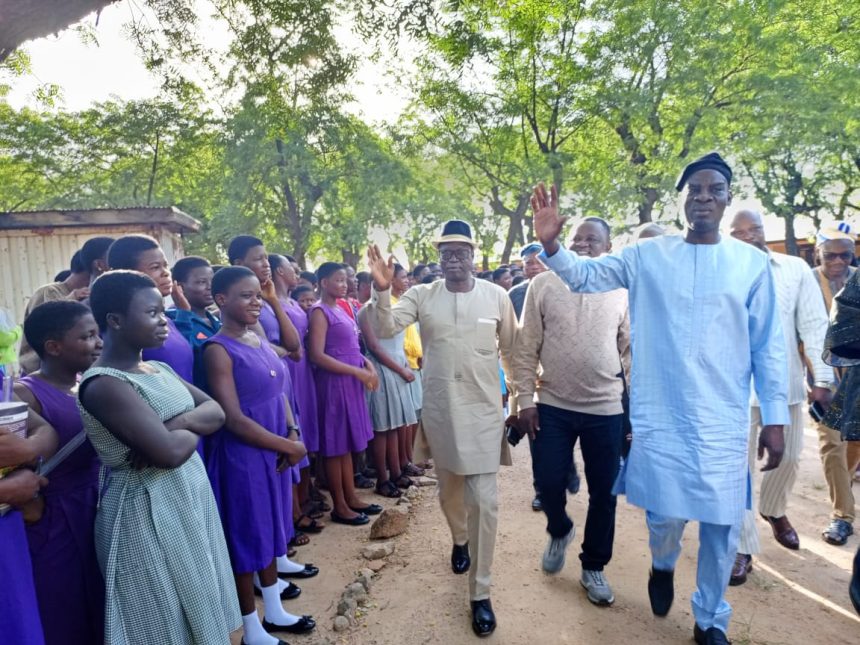 Mr Haruna Iddrisu, the Minister for Education addressing the students.