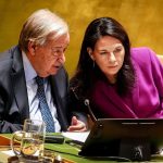 Former German Foreign Minister Annalena Baerbock is now President of the United Nations General Assembly (here with António Guterres, UN Secretary-General). Photo: Kay Nietfeld/dpa