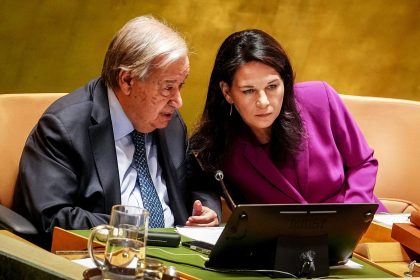 Former German Foreign Minister Annalena Baerbock is now President of the United Nations General Assembly (here with António Guterres, UN Secretary-General). Photo: Kay Nietfeld/dpa