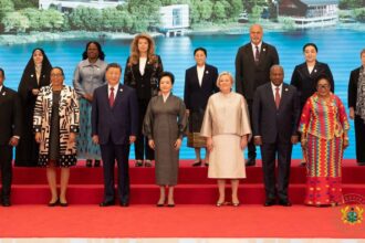 President Mahama, Mrs. Lordina Mahama in Beijing, China.