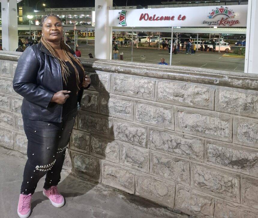 A Journalist, Rebecca Ekpe on tour in Kenya