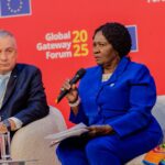 Vice President Professor Naana Jane Opoku Agyemang is attending the Global Gateway Forum in Brussels