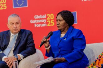 Vice President Professor Naana Jane Opoku Agyemang is attending the Global Gateway Forum in Brussels