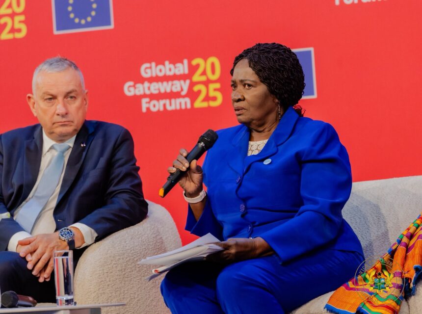 Vice President Professor Naana Jane Opoku Agyemang is attending the Global Gateway Forum in Brussels
