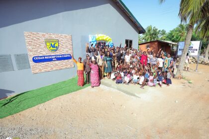 The newly dedicated Cedar Redemption Temple at Ada Foah