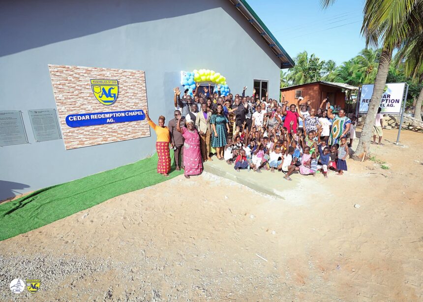 The newly dedicated Cedar Redemption Temple at Ada Foah