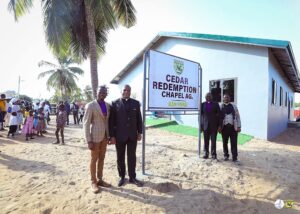 Rev. Wengam( Second from Left) at the dedication ceremony)