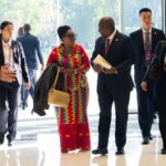President Mahama and Mrs. Lordina Mahama in Beijing, China.