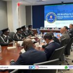IGP Tettech Yohonu briefing FBI Agents in New York City.