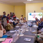 H.E. Prof. Yemi Osinbajo, accompanied by his deputy H.E. Baboucarr Blaise Ismaïla