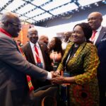 Vice President Professor Naana Jane Opoku-Agyemang (R)