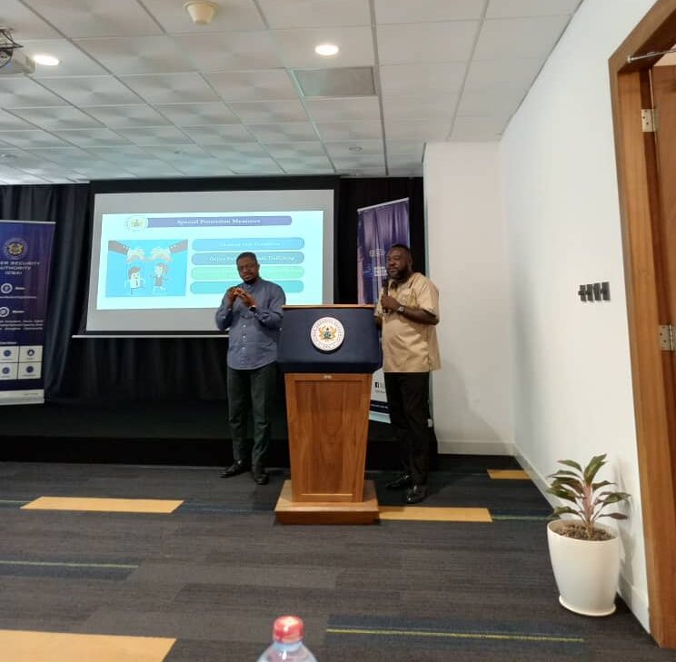 Cyber Security Authority Online Child Protection Program in Accra.