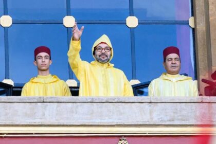King Mohammed VI of Morocco (middle).