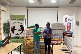 Pan-African Leadership Institute (PALI) Ghana Alumni donates to Cerebrapalsy Ghana.