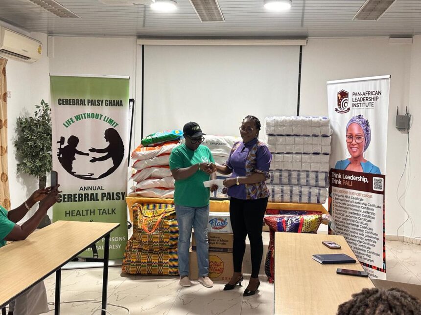Pan-African Leadership Institute (PALI) Ghana Alumni donates to Cerebrapalsy Ghana.