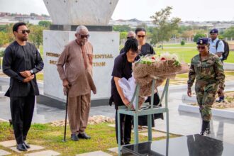 Wreath laying at tomb of Former President of Ghana, JJ Rawlings to mark fifth Anniversary of his death.