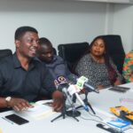 Head of Marketing, Ash Foam speaking-with GJA Executives, Rebecca Ekpe (GJA Vice President, Second from Right)