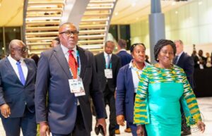 Professor Jane Naana Opoku Agyemang at 7th AU-EU Summit in Angola-in green with kente)