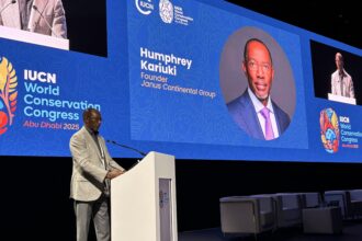 Humphrey Kariuki, first African IUCN Patron of Nature and Patron of the Mount Kenya Wildlife Conservancy,