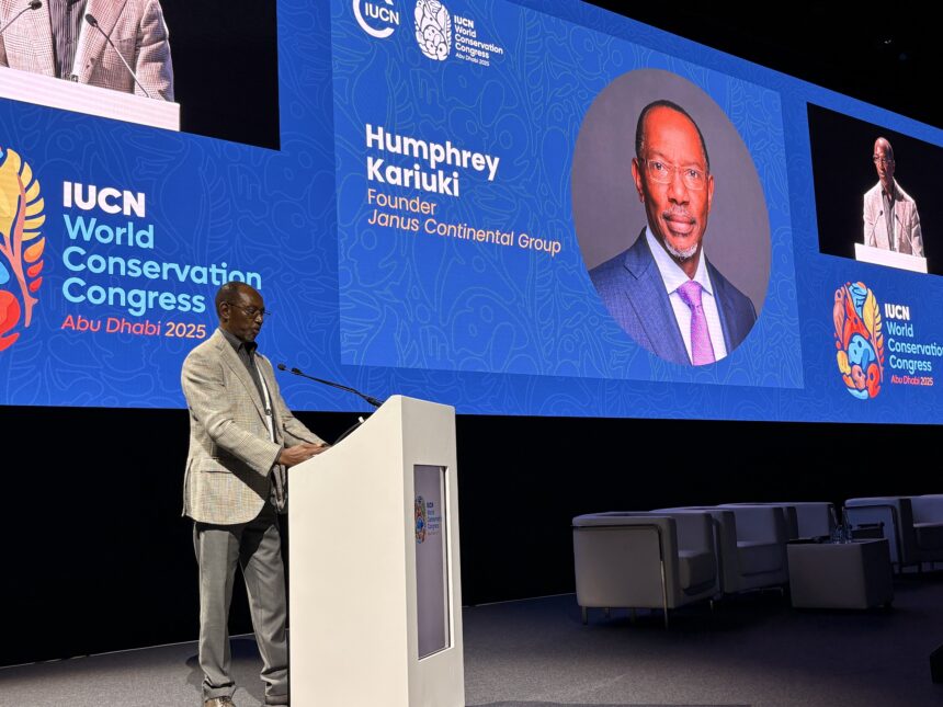 Humphrey Kariuki, first African IUCN Patron of Nature and Patron of the Mount Kenya Wildlife Conservancy,