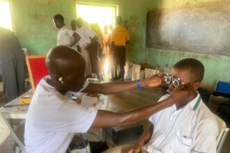 free eye screening exercise by Bliss Eye Care for children in Hamile Circuit to mark this year’s World Sight Day.