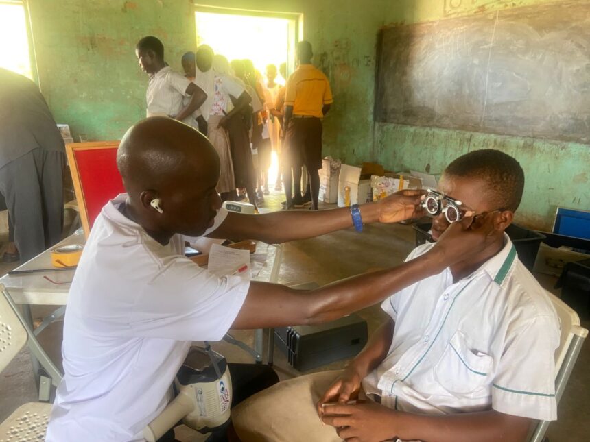 free eye screening exercise by Bliss Eye Care for children in Hamile Circuit to mark this year’s World Sight Day.