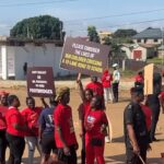 Protestors at Sapieman.