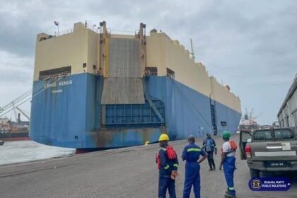 Ghana Navy Intercepts Merchant Ship, Arrests 10 Nigerian Stowaways Near Tema Port