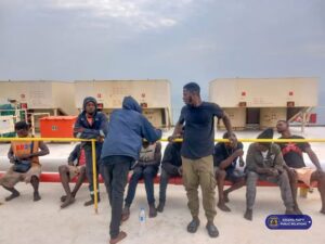 Ghana Navy Intercepts Merchant Ship, Arrests 10 Nigerian Stowaways Near Tema Port