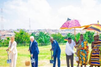 Mr. Frank-Walter Steinmeier, German President cut sod for green project in Ghana.