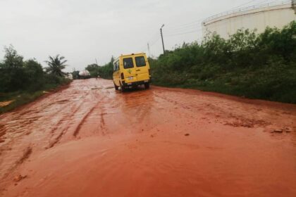 Road network in Ashaiman.