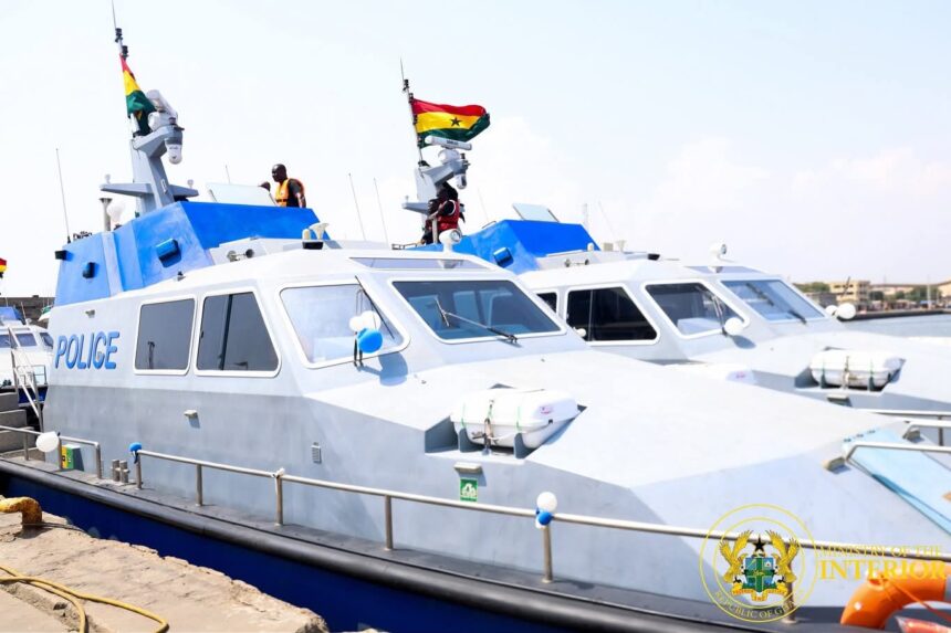 newly acquired marine patrol boats for the Tema Marine Police